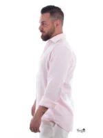 Camisa Puro Lino Rosa