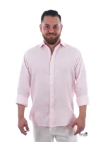 Camisa Puro Lino Rosa