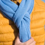 Bufanda Azul Lana y Cashmere