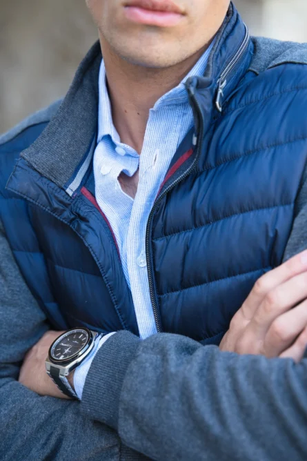 Detalles Cazadora Marino