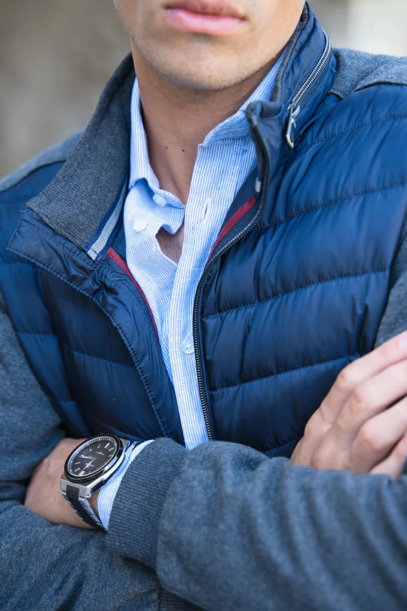 Detalles Cazadora Marino