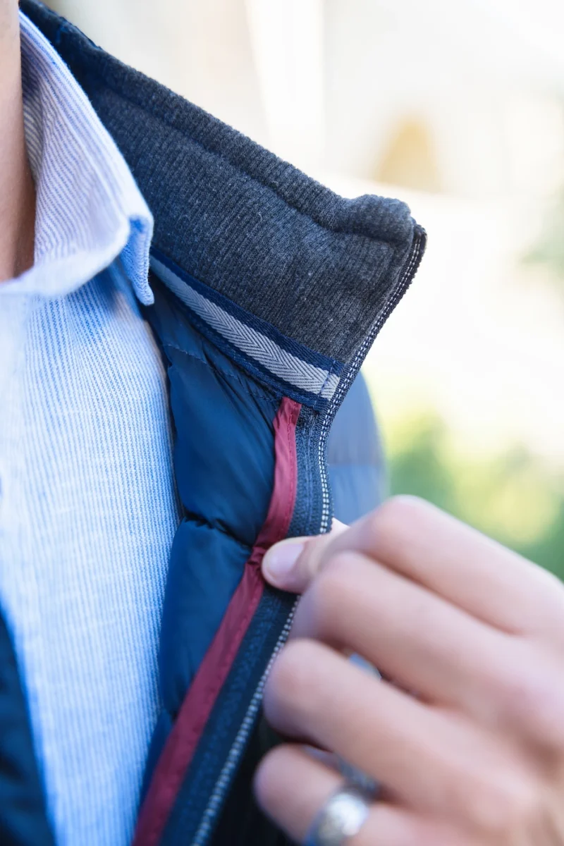 Detalles Cazadora Marino