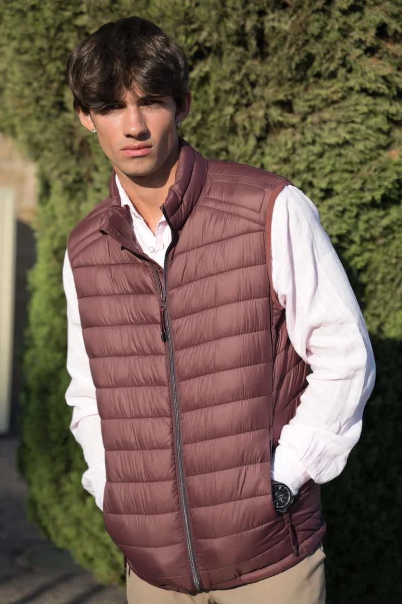 Chaleco Burdeos