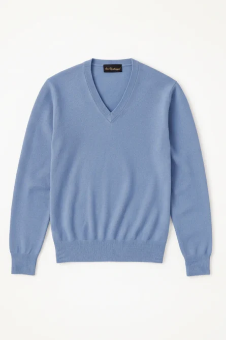 Jersey Cashmere Cuello Pico - Imagen 3