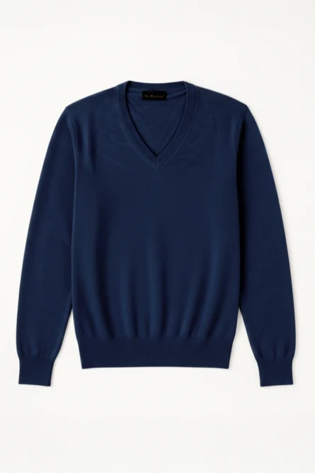 Jersey Cashmere Cuello Pico - Imagen 4