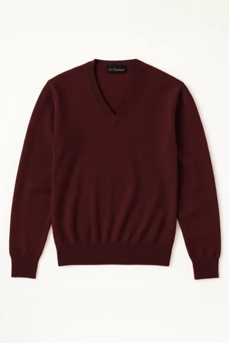 Jersey Cashmere Cuello Pico - Imagen 6