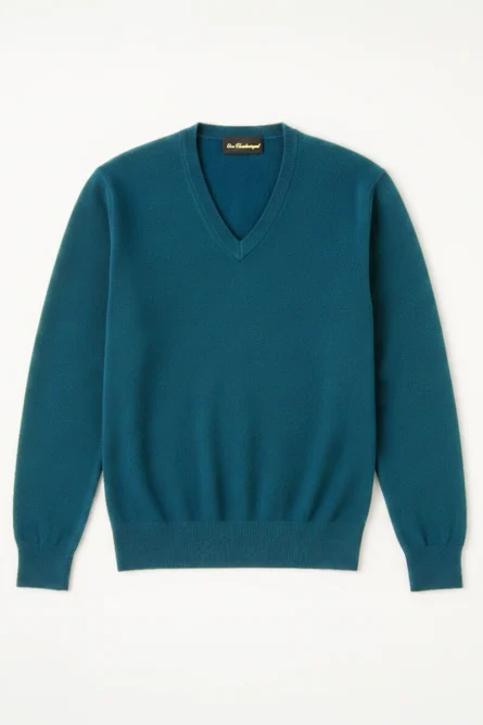 Jersey Cashmere Cuello Pico - Imagen 7