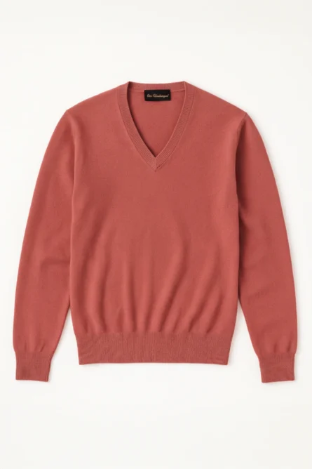 Jersey Cashmere Cuello Pico - Imagen 9