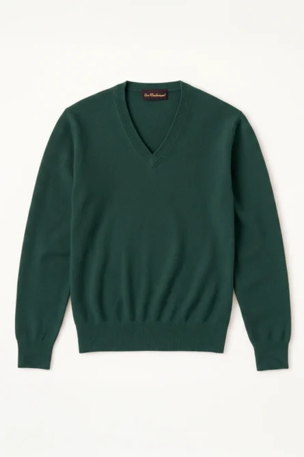 Jersey Cashmere Cuello Pico - Imagen 12