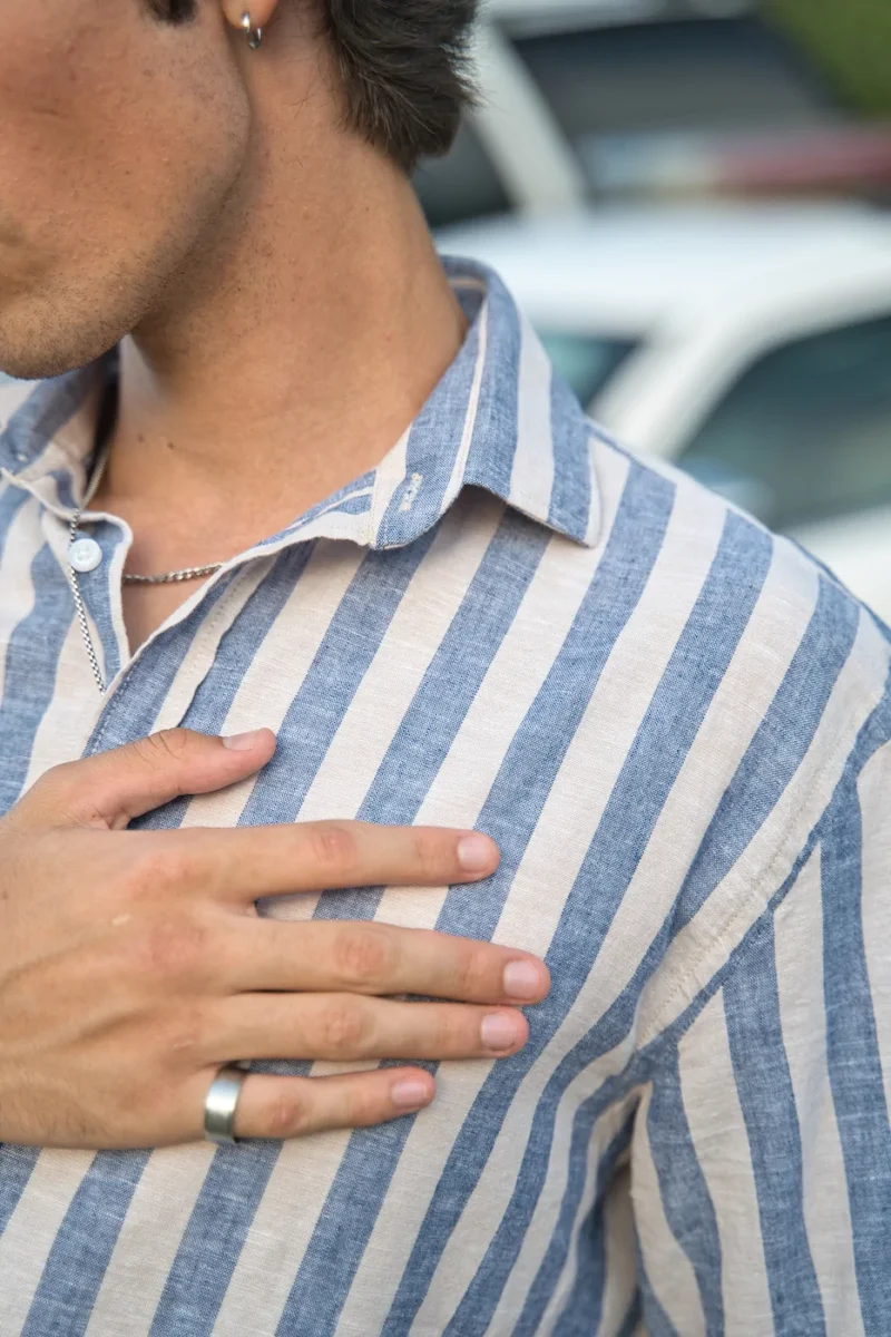 Camisa de Lino / Algodón Vaquero
