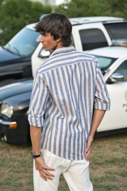 Camisa de Lino / Algodón Vaquero