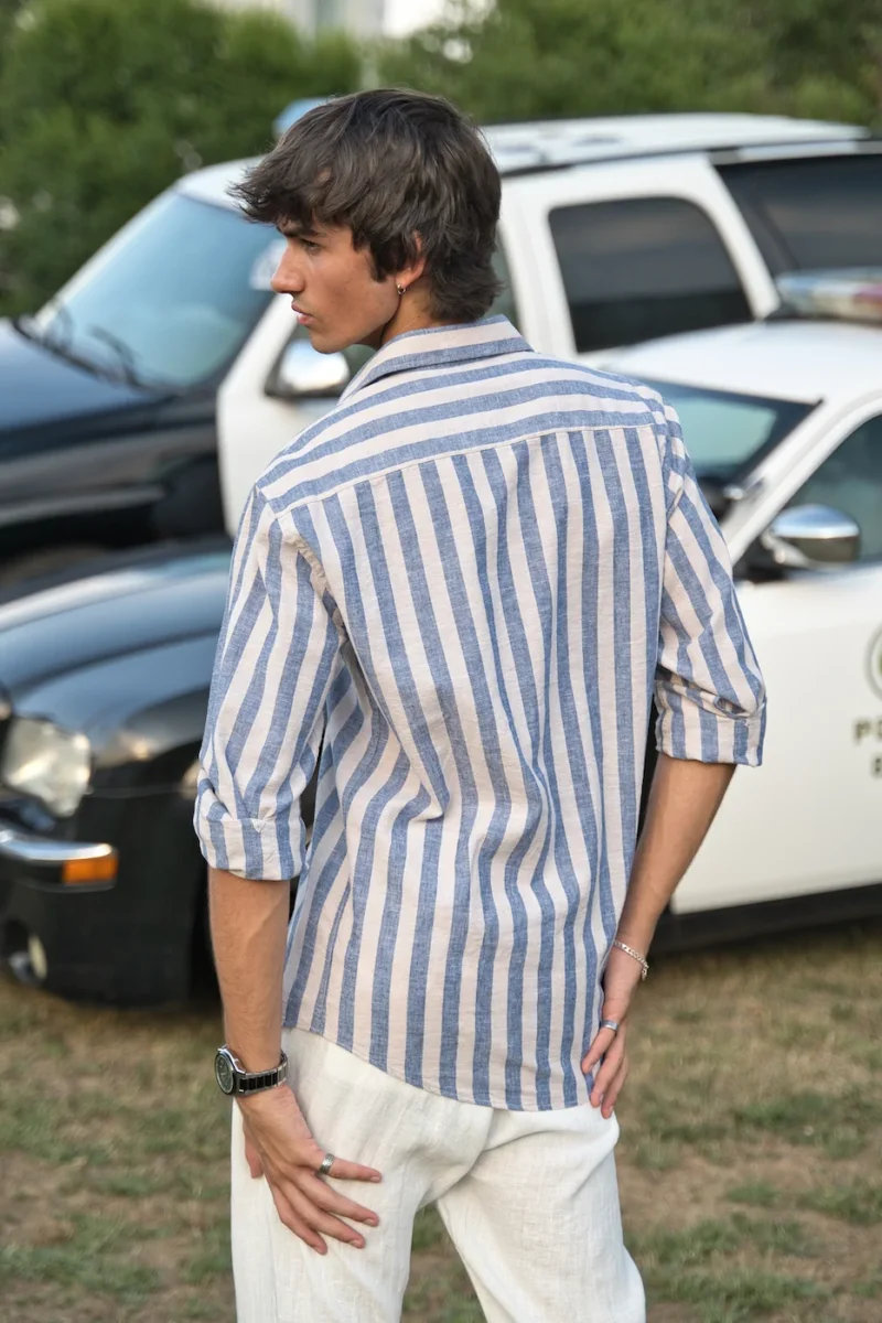 Camisa de Lino / Algodón Vaquero