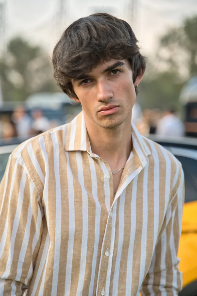 Camisa de Lino / Algodón Ocre