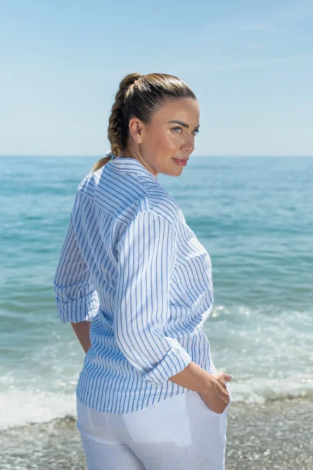 Camisa Lino Algodón Ángel Mujer