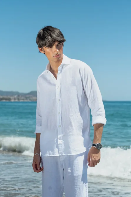 Camisa Puro Lino Premium Blanco