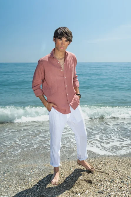 Camisa Puro Lino Premium Maquillaje