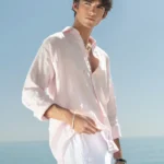 Camisa Puro Lino Premium Rosa