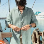 Camisa Puro Lino Premium Verde Musgo