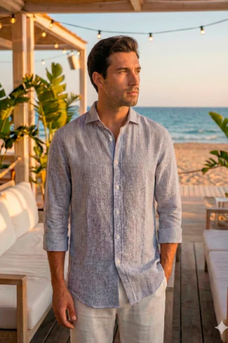 Camisa de Lino / Algodón R1 - Imagen 3