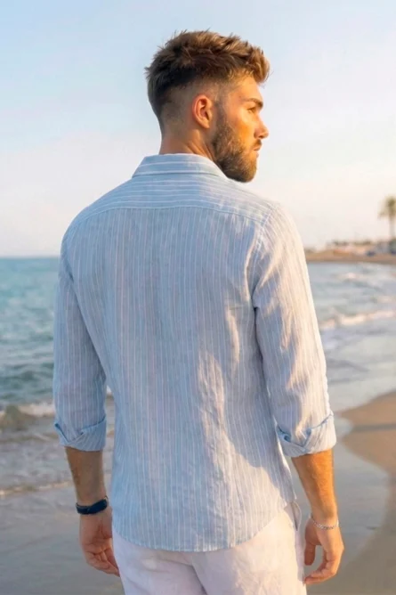 Camisa de Lino / Algodón R3 - Imagen 5