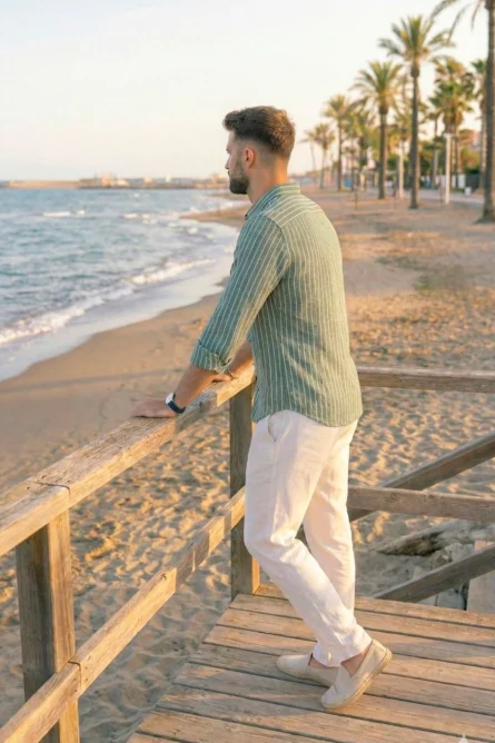 Camisa de Lino / Algodón R3 - Imagen 4