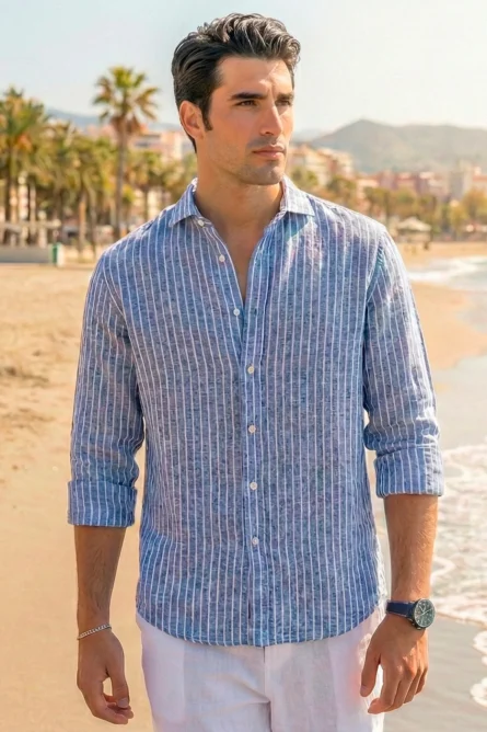 Camisa de Lino / Algodón R3 - Imagen 7