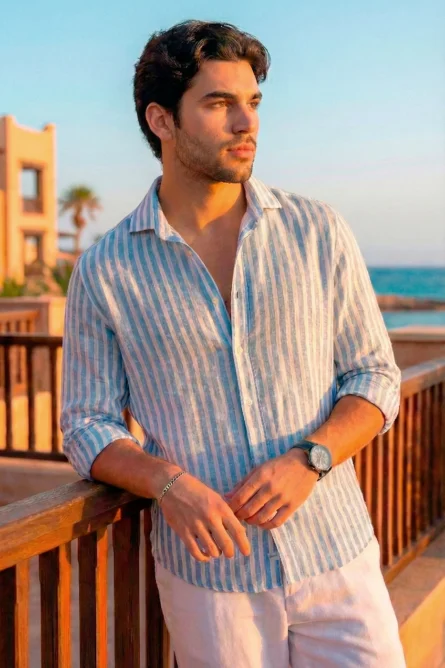 Camisa de Lino / Algodón R4 - Imagen 5