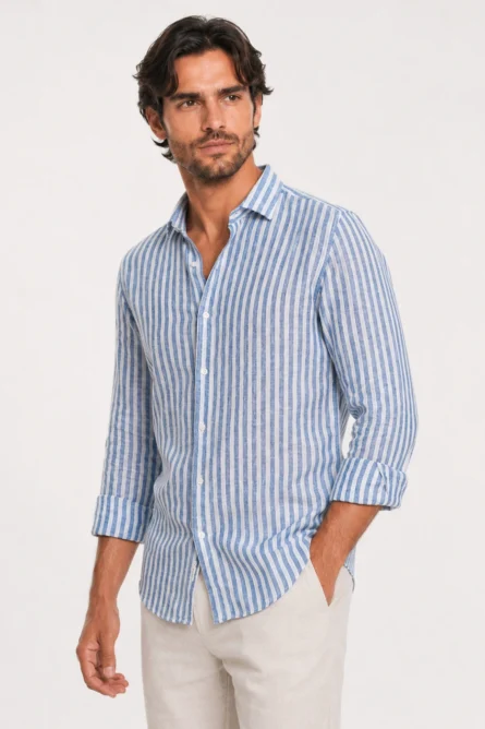 Camisa de Lino / Algodón R4 - Imagen 7