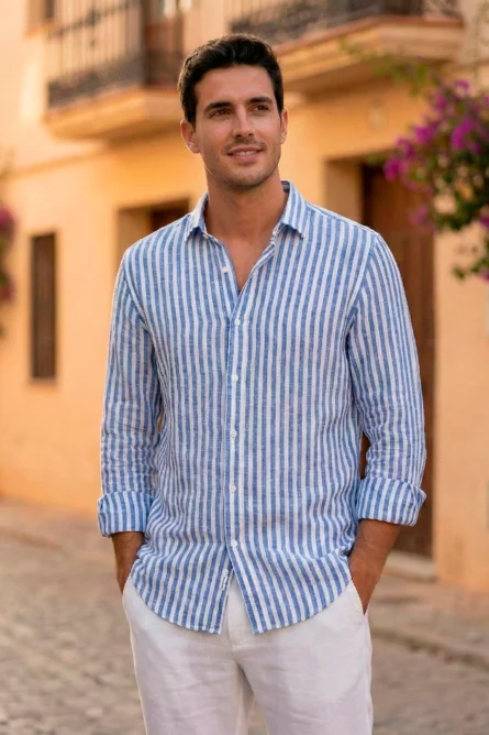 Camisa de Lino / Algodón R4 - Imagen 7