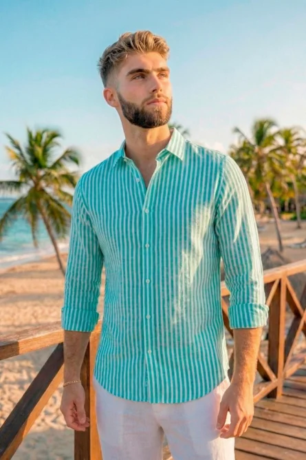 Camisa de Lino / Algodón R4 - Imagen 3