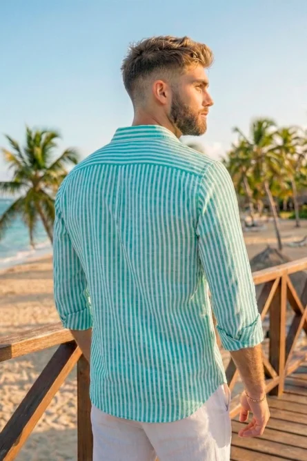 Camisa de Lino / Algodón R4 - Imagen 4