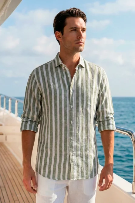 Camisa de Lino / Algodón R7 - Imagen 5