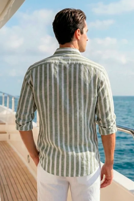 Camisa de Lino / Algodón R7 - Imagen 6