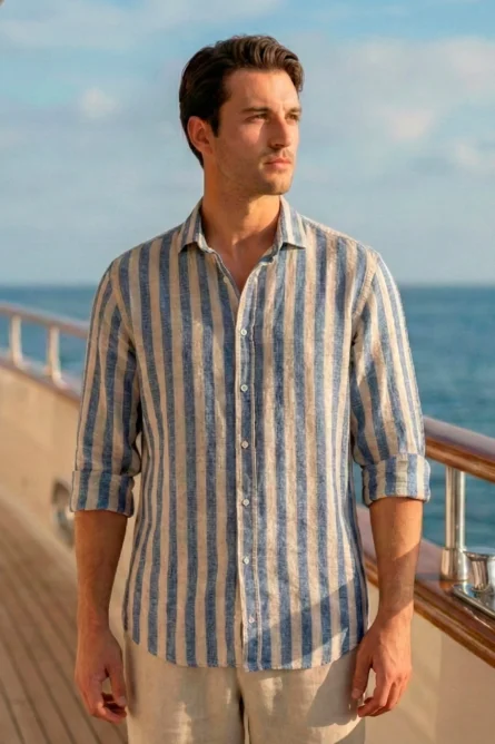 Camisa de Lino / Algodón R7 - Imagen 7