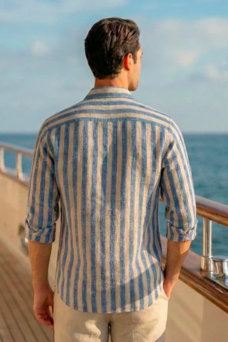 Camisa de Lino / Algodón R7 - Imagen 8