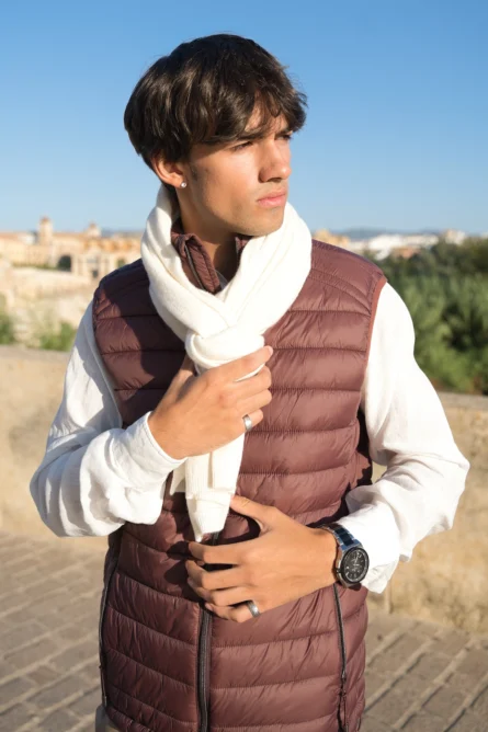 Bufanda Crema Lana y Cashmere