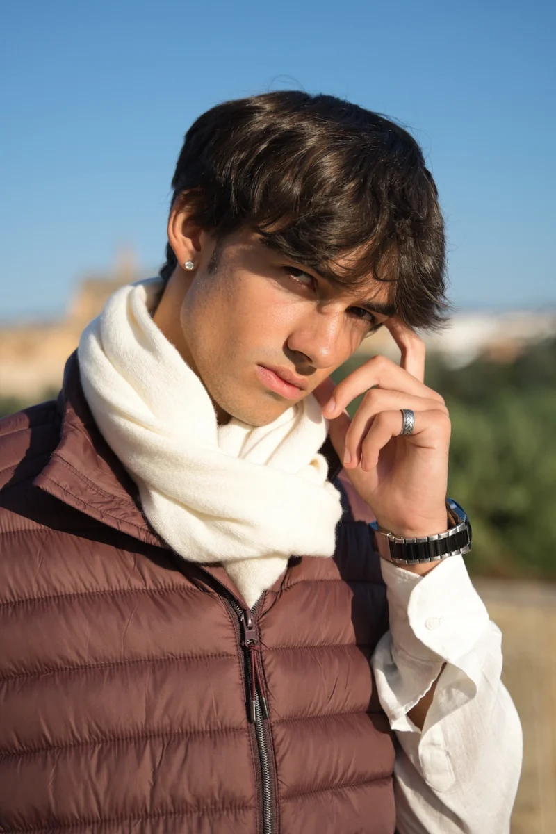 Bufanda Crema Lana y Cashmere